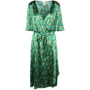 L'Autre Chose, Dames, Jurken, Groen, Maat: M Zijde,