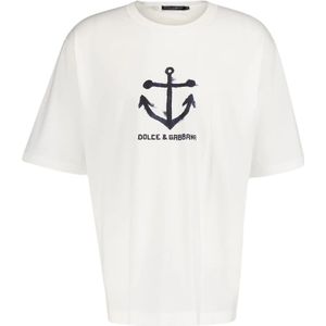 Dolce & Gabbana, Heren, Tops, Wit, Maat: XL Katoen,