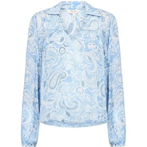 Part Two, Dames, Blouses & Shirts, Blauw, Maat: 3XL