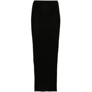 Rick Owens, Dames, Rokken, Zwart, Maat: M Wol,