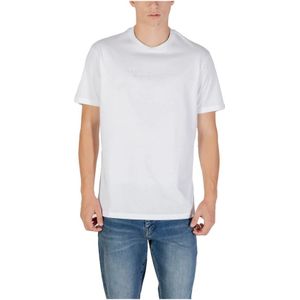 Armani Exchange, Heren, Tops, Wit, Maat: S Katoen,
