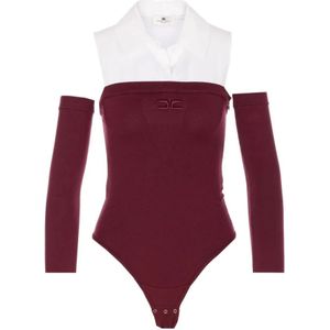 Elisabetta Franchi, Dames, Tops, Veelkleurig, Maat: L Katoen,