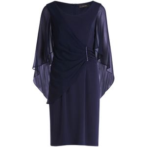 vera mont, Dames, Jurken, Blauw, Maat: S Poliester,