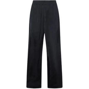 Fabiana Filippi, Dames, Broeken, Blauw, Maat: XS Satijn,