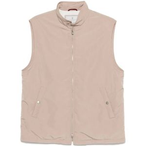 Brunello Cucinelli, Heren, Jassen, Beige, Maat: XL Zijde,
