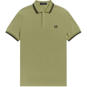 Fred Perry, Heren, Tops, Groen, Maat: XS Poliester,