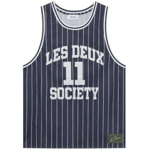 Les Deux, Heren, Tops, Blauw, Maat: L