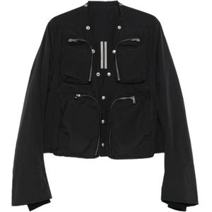 Rick Owens, Heren, Jassen, Zwart, Maat: L Katoen,