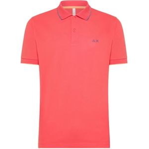 Sun68, Heren, Tops, Rood, Maat: 2XL Katoen,