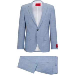 Hugo, Heren, Pakken, Blauw, Maat: 3XL Katoen,