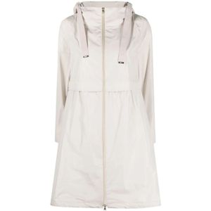 Herno, Dames, Mantels, Wit, Maat: XL Poliester,