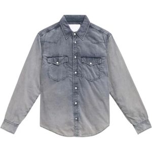 Isabel Marant, Heren, Overhemden, Zwart, Maat: XL Denim,