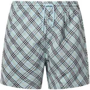 Burberry, Heren, Badkleding, Blauw, Maat: S Polyamide,