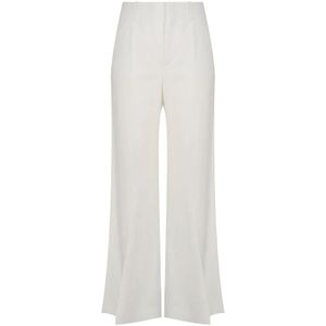 Chloé, Dames, Broeken, Wit, Maat: XS Viscose,
