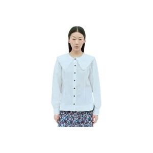 Ganni Hemden , White , Dames , Maat: XL