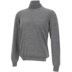 Gran Sasso, Heren, Truien, Grijs, Maat: 3XL Zijde,