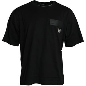 Dolce & Gabbana - Short Sleeve Crew Neck - T-shirt - Zwart