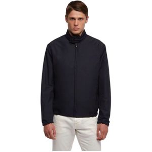 Brooks Brothers, Heren, Jassen, Blauw, Maat: XL Poliester,