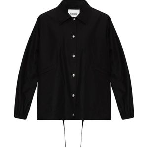 Jil Sander, Dames, Jassen, Zwart, Maat: 2XS Katoen,
