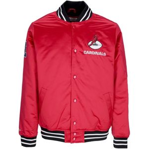 Mitchell & Ness, Heren, Jassen, Rood, Maat: L Poliester,