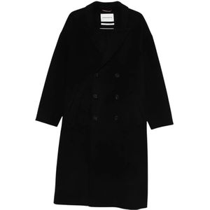 Amaránto, Heren, Mantels, Zwart, Maat: M Wol,