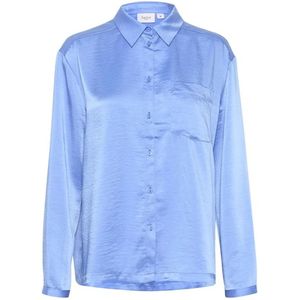 Saint Tropez, Dames, Blouses & Shirts, Blauw, Maat: L