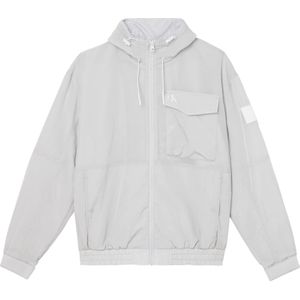 Calvin Klein, Heren, Jassen, Grijs, Maat: S Leer,