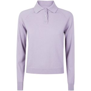 Maison Margiela, Dames, Truien, Paars, Maat: S Wol,