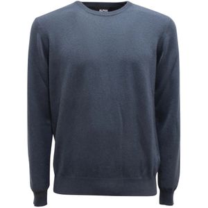 Alpha Studio, Heren, Truien, Blauw, Maat: M Kasjmier,