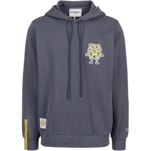 Iceberg, Heren, Sweatshirts & Hoodies, Grijs, Maat: M Fleece,