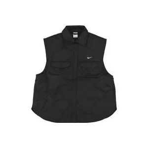 Nike Zwart/Wit Sportswear Essentials Vest , Black , Dames , Maat: M