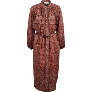 Zimmermann Lange mouw overhemdjurk , Brown , Dames , Maat: XS