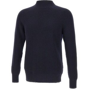 Gran Sasso, Heren, Truien, Blauw, Maat: M Wol,