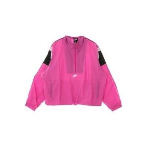 Nike Korte Windjack - Heritage Collectie , Pink , Dames , Maat: L