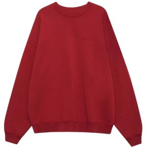 Anine Bing, Dames, Sweatshirts & Hoodies, Rood, Maat: S Katoen,