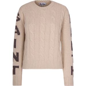 MC2 Saint Barth, Dames, Truien, Beige, Maat: S Wol,