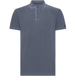 Rrd, Heren, Tops, Blauw, Maat: L Piqué,