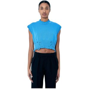 Marni, Dames, Truien, Blauw, Maat: XS Katoen,