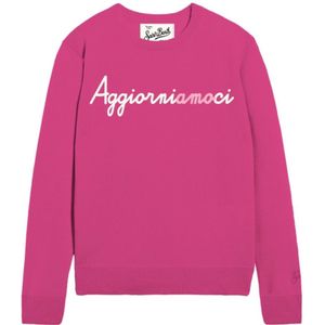 MC2 Saint Barth, Dames, Truien, Roze, Maat: XS Wol,