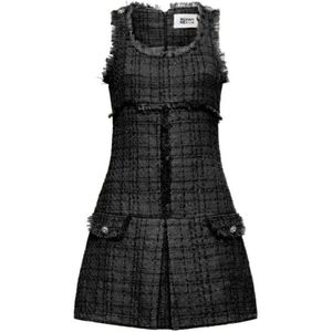 Silvian Heach, Dames, Jurken, Zwart, Maat: 2XS Acryl,