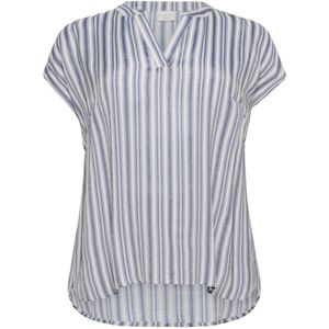Kaffe Curve, Dames, Blouses & Shirts, Blauw, Maat: 2XL