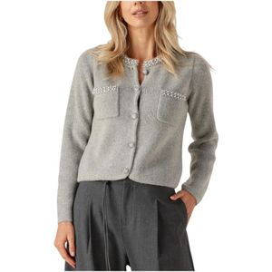 Suncoo, Dames, Truien, Grijs, Maat: XS Wol,