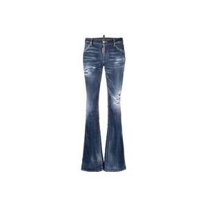 Dsquared2 Flared Jeans , Blue , Dames , Maat: 3XS