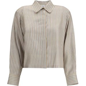 Max Mara, Dames, Blouses & Shirts, Beige, Maat: S Zijde,