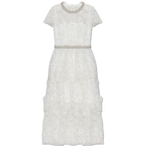 Self Portrait, Dames, Jurken, Wit, Maat: S Poliester,