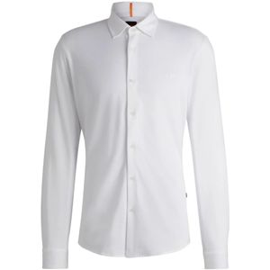 Boss Orange, Heren, Overhemden, Wit, Maat: S