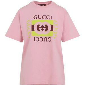 Gucci, Dames, Tops, Roze, Maat: M Katoen,