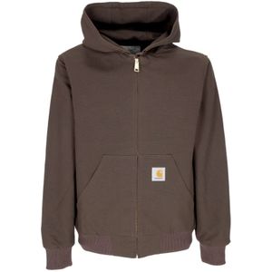 Carhartt Wip, Heren, Sweatshirts & Hoodies, Bruin, Maat: L Fleece,