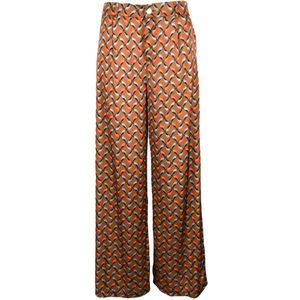 Think!, Dames, Broeken, Veelkleurig, Maat: XL Poliester,