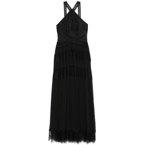 Ermanno Scervino, Dames, Jurken, Zwart, Maat: XS